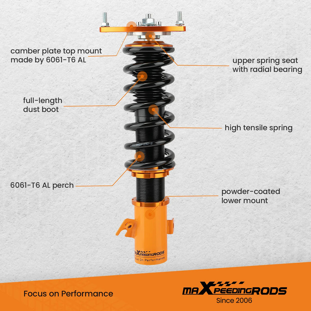 MXR-SNA Coilovers — WRX 2008–2014 (Non-STi)